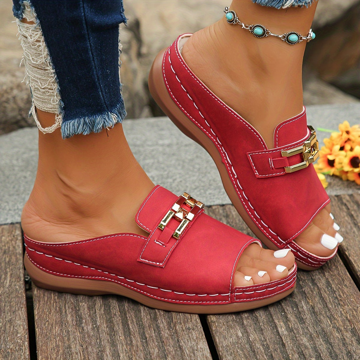 Ylara | Elegante Keilsandalen Damen