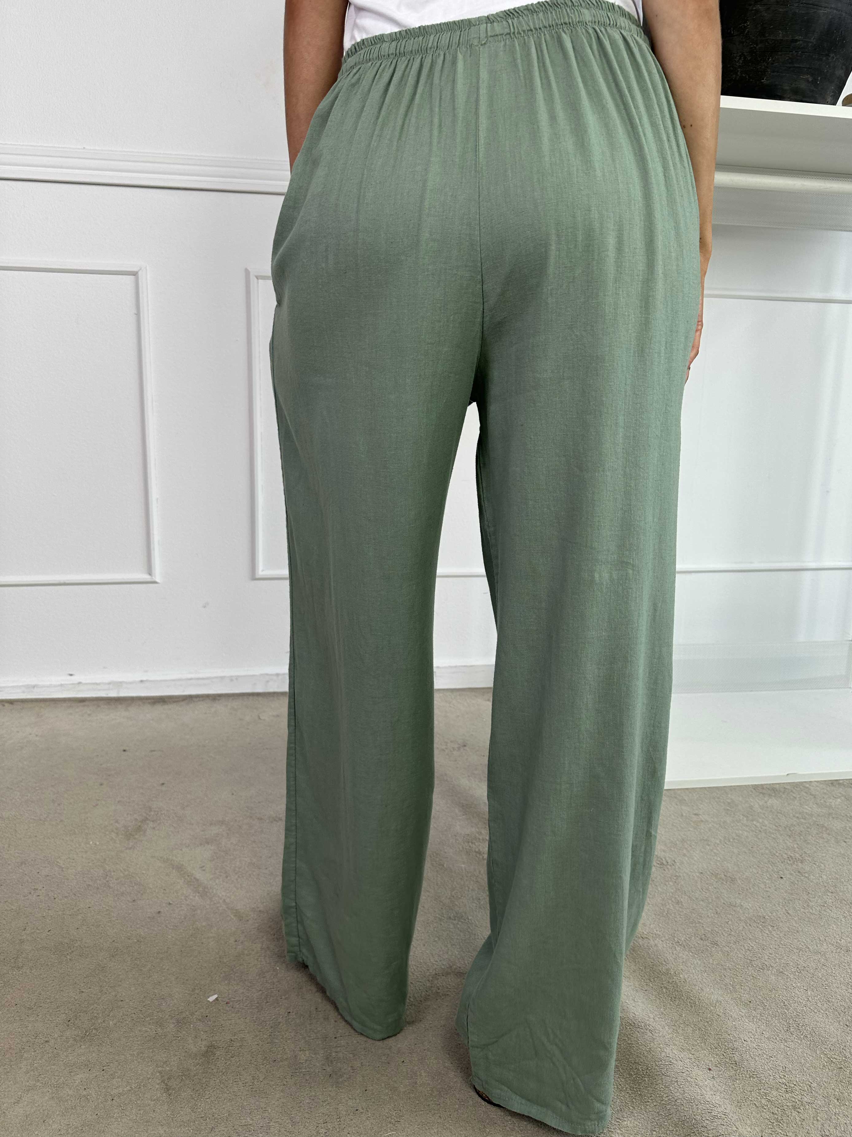 Damaris | Weite Leinen-Viskose Hose