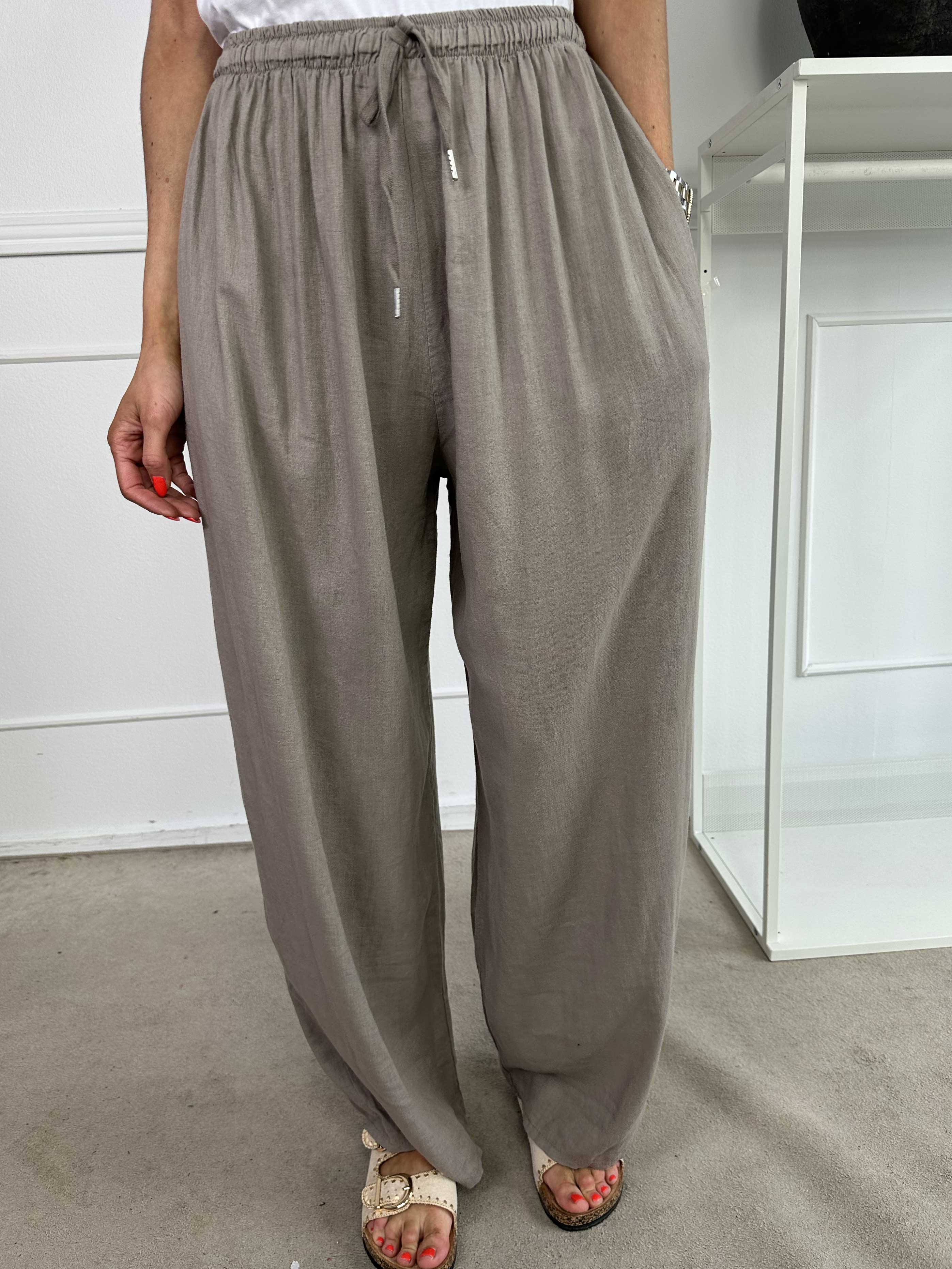 Damaris | Weite Leinen-Viskose Hose