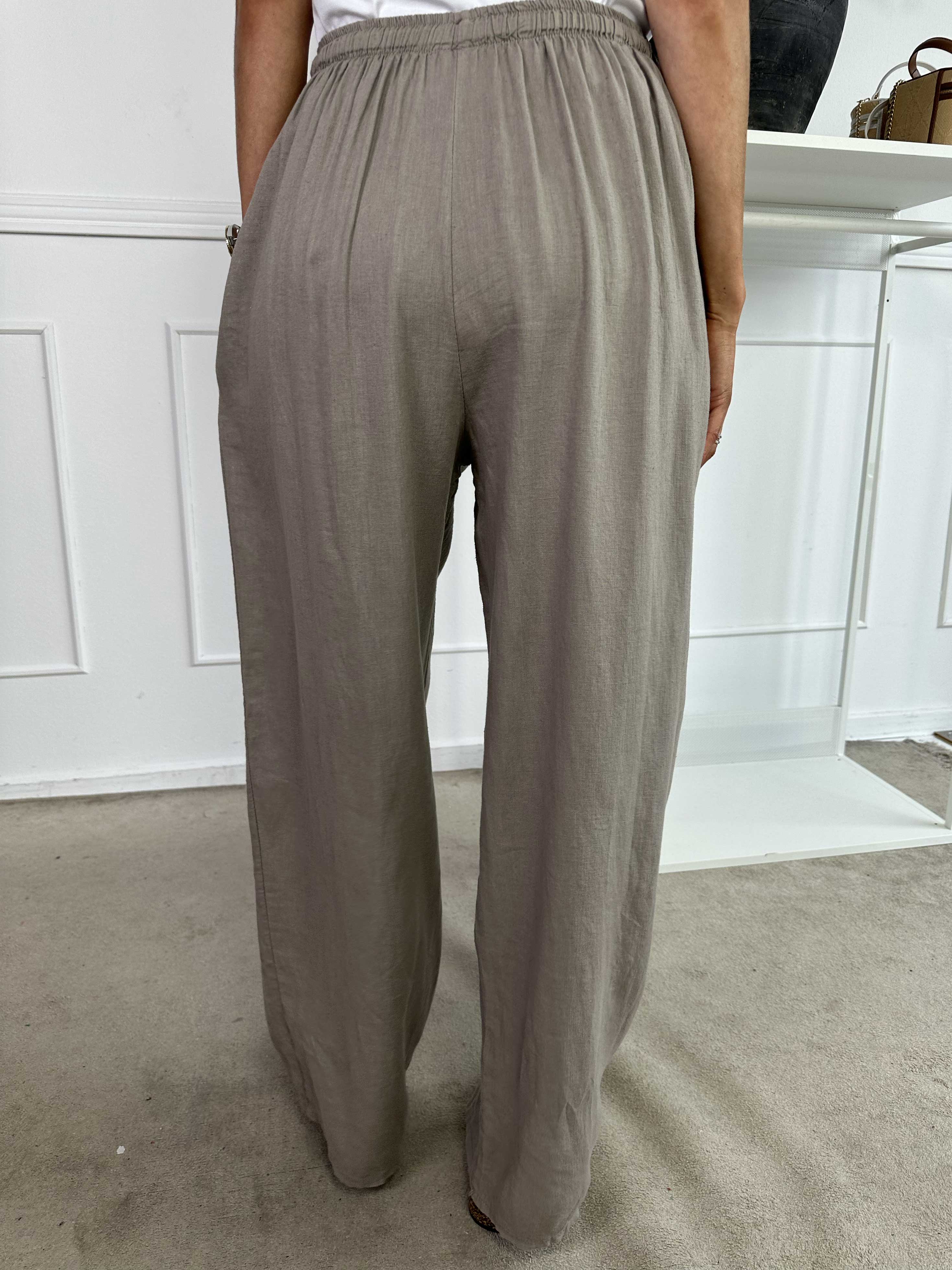 Damaris | Weite Leinen-Viskose Hose