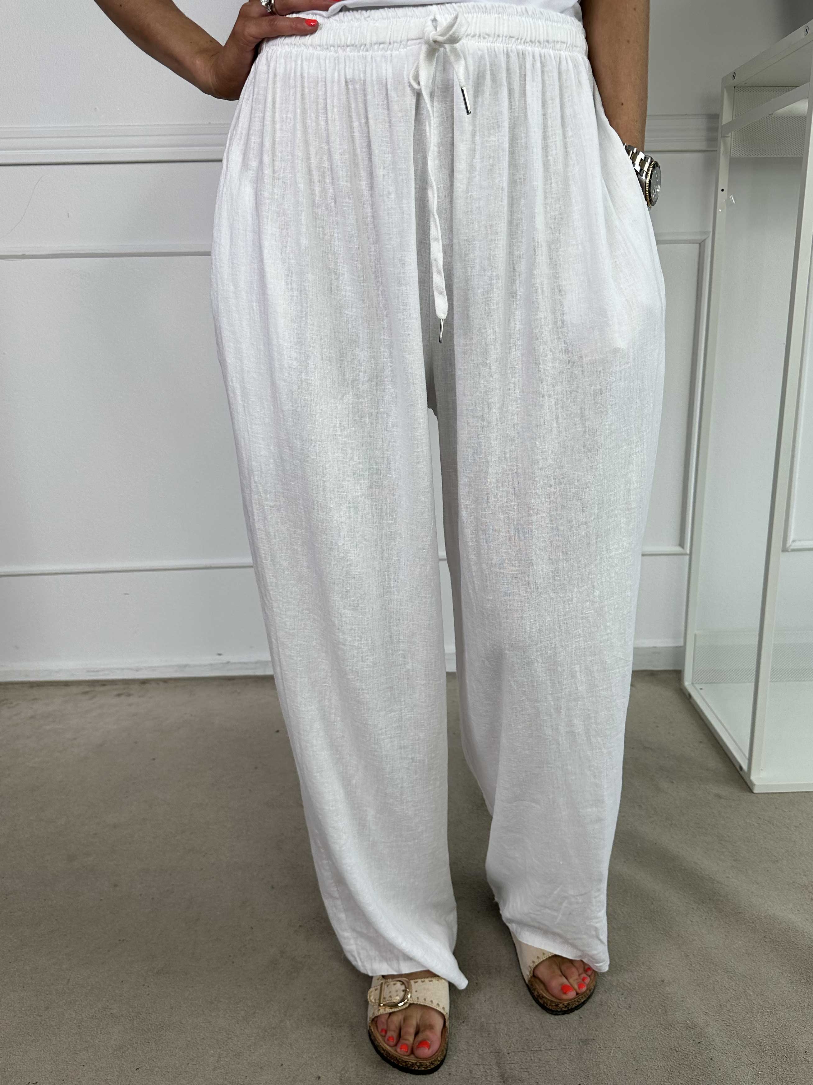 Damaris | Weite Leinen-Viskose Hose