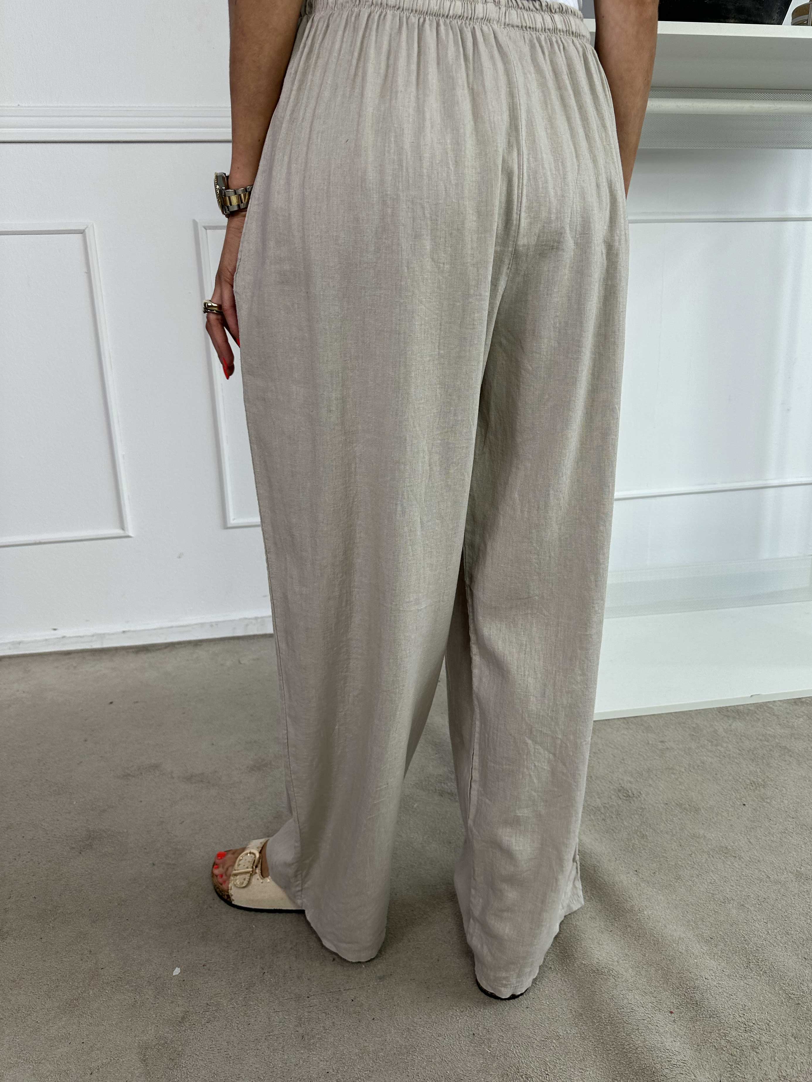 Damaris | Weite Leinen-Viskose Hose