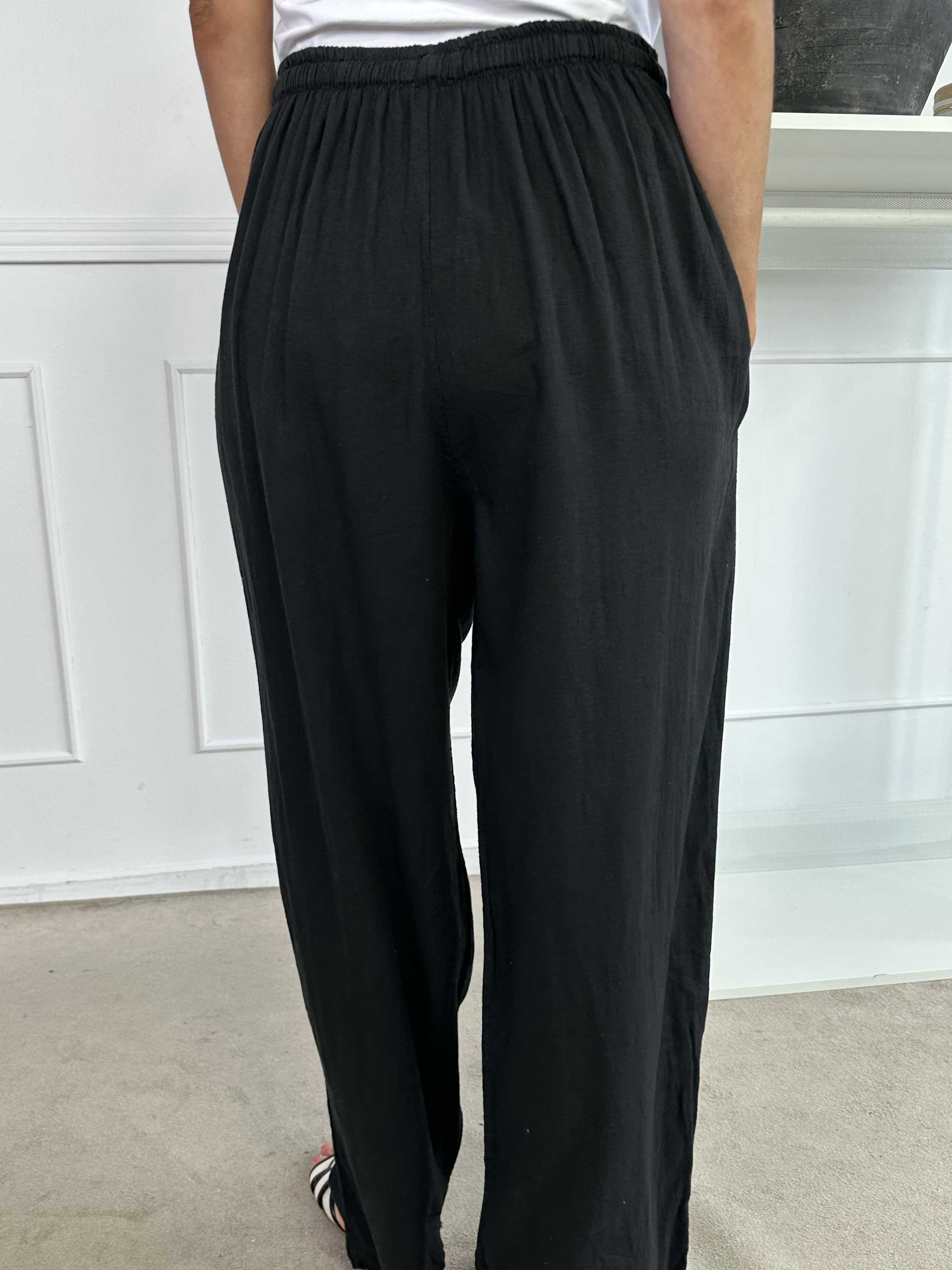Damaris | Weite Leinen-Viskose Hose