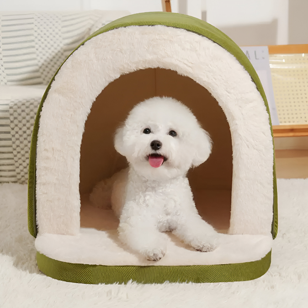 Hundebett Höhle 2-in-1 – Beruhigt Ängstliche Haustiere Natürlich product image 1