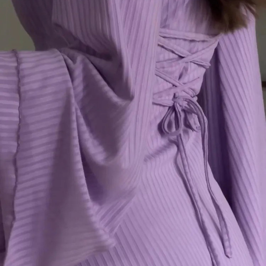 Elegantes Maxikleid aus Strick Für Frauen