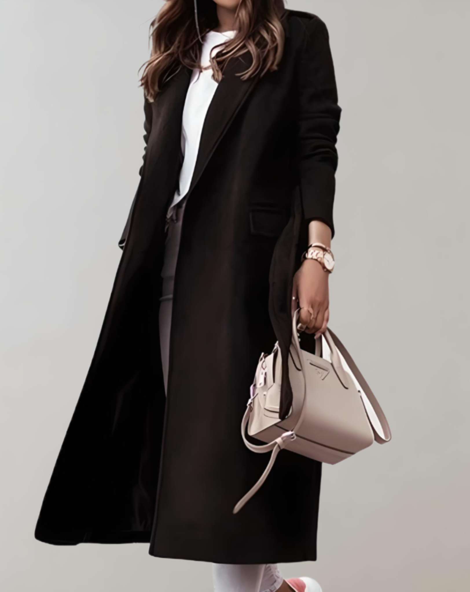 Alethia | Eleganter Wollmantel mit Gürtel