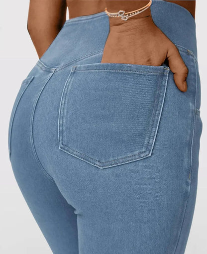 Maxim™ – Damen High-Waist Stretch-Jeans mit modernem, schmeichelhaftem Schlag [50 % Rabatt]