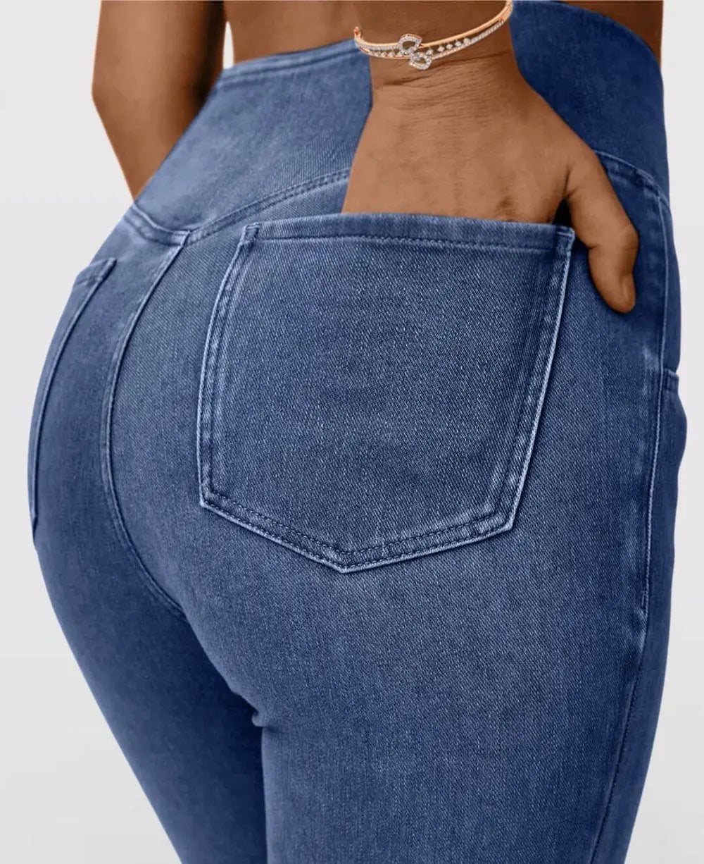 Maxim™ – Damen High-Waist Stretch-Jeans mit modernem, schmeichelhaftem Schlag [50 % Rabatt]