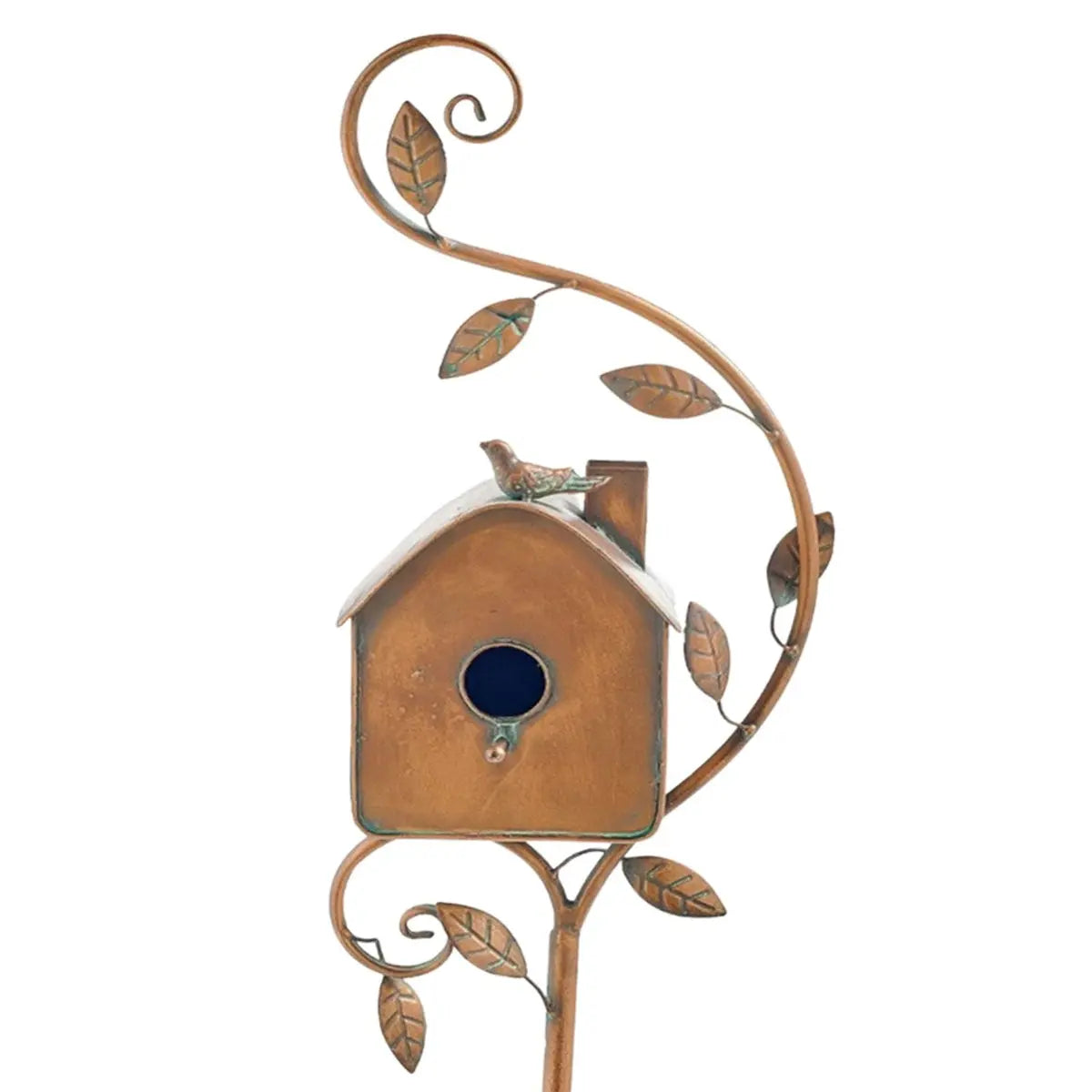 Dekorativer Metall-Vogelhaus-Gartenstab – Vintage-Stil product image 6