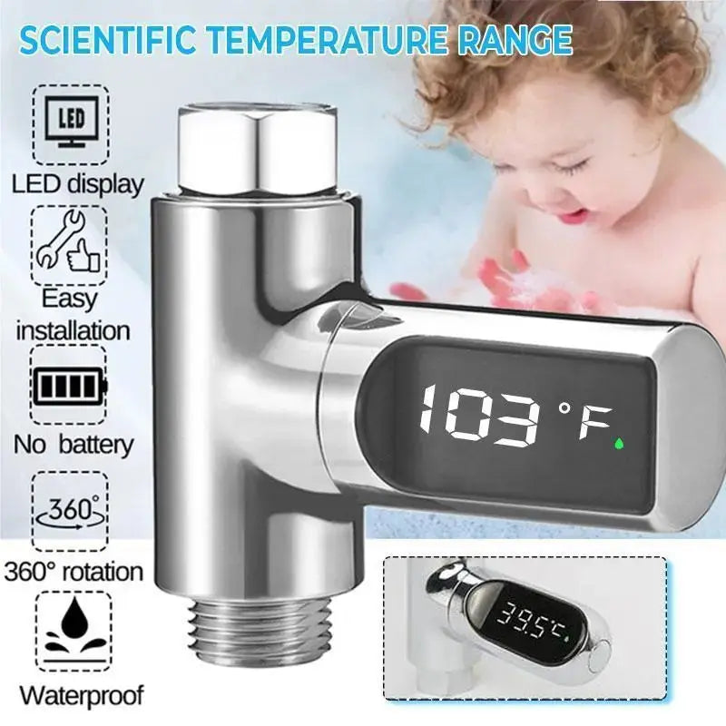 Digitales Duschthermometer | Optimale Duschtemperatur, LED-Anzeige product image 2