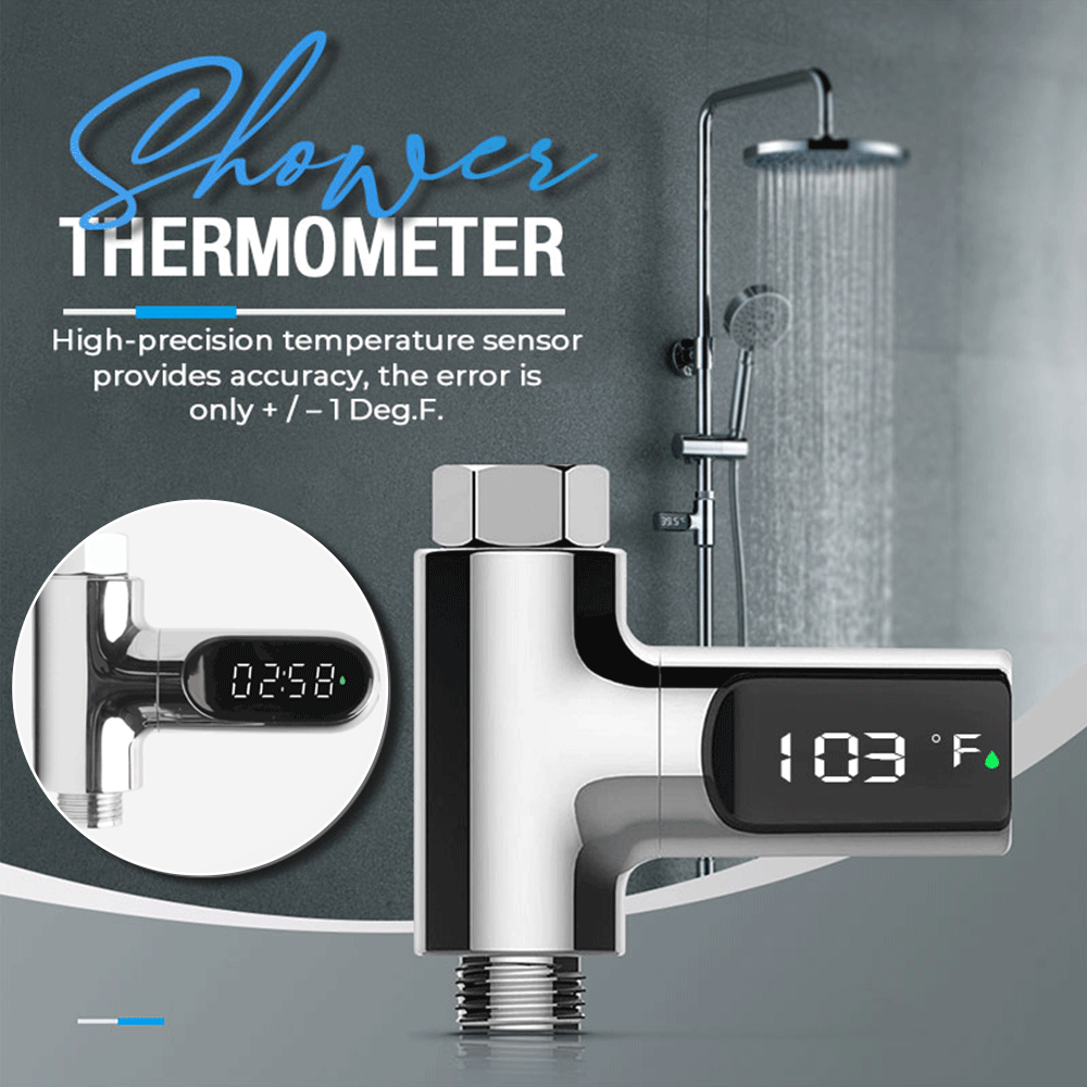 Digitales Duschthermometer | Optimale Duschtemperatur, LED-Anzeige product image 3