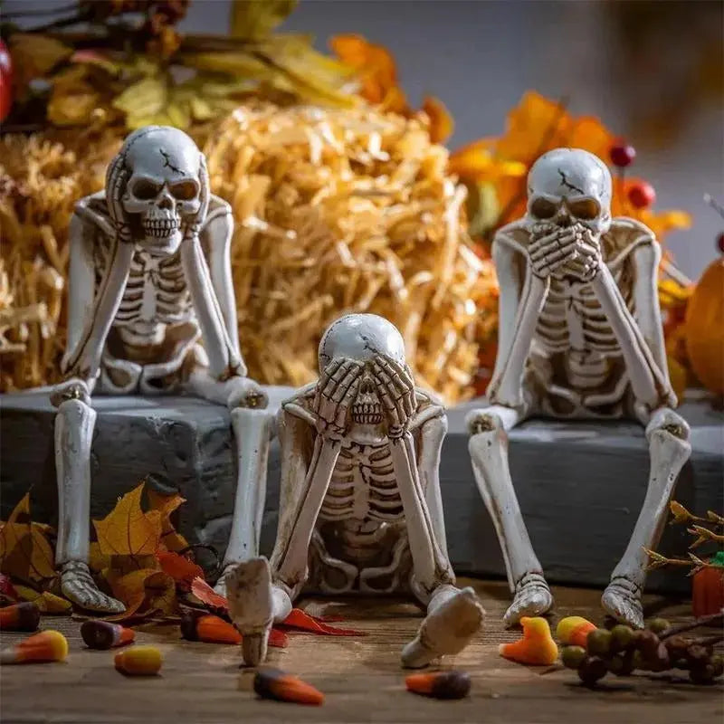 [3er-Set] SkullBudy™ – Gruselige Kamin-Dekoration für Halloween & Partys [50% Rabatt]