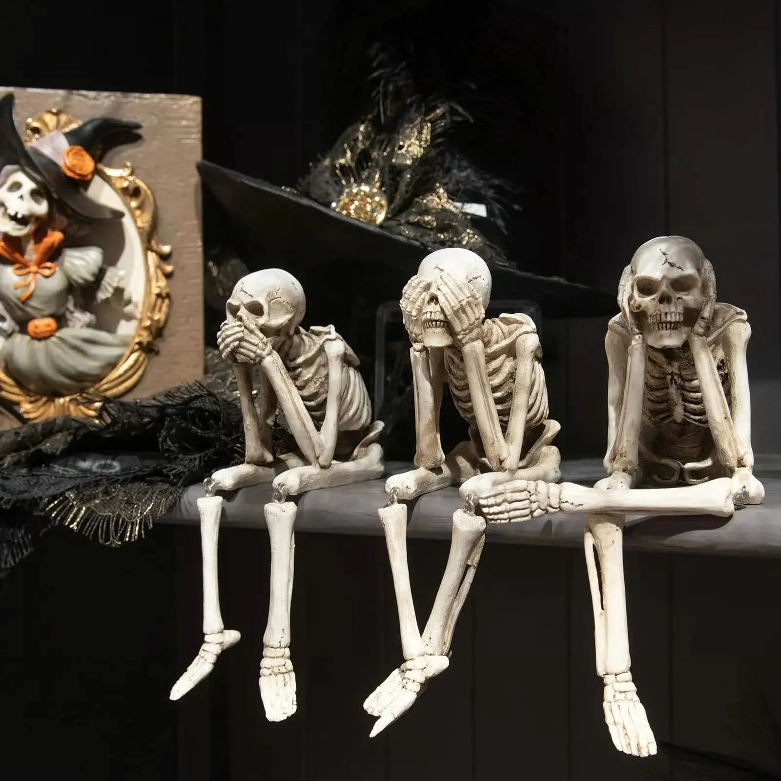 [3er-Set] SkullBudy™ – Gruselige Kamin-Dekoration für Halloween & Partys [50% Rabatt]