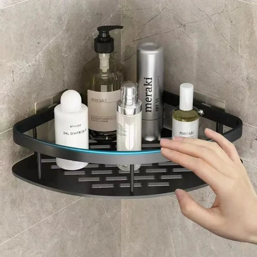 Eck-Duschregal – Bohrloses Aluminium-Wandregal für Bad & Dusche product image 4