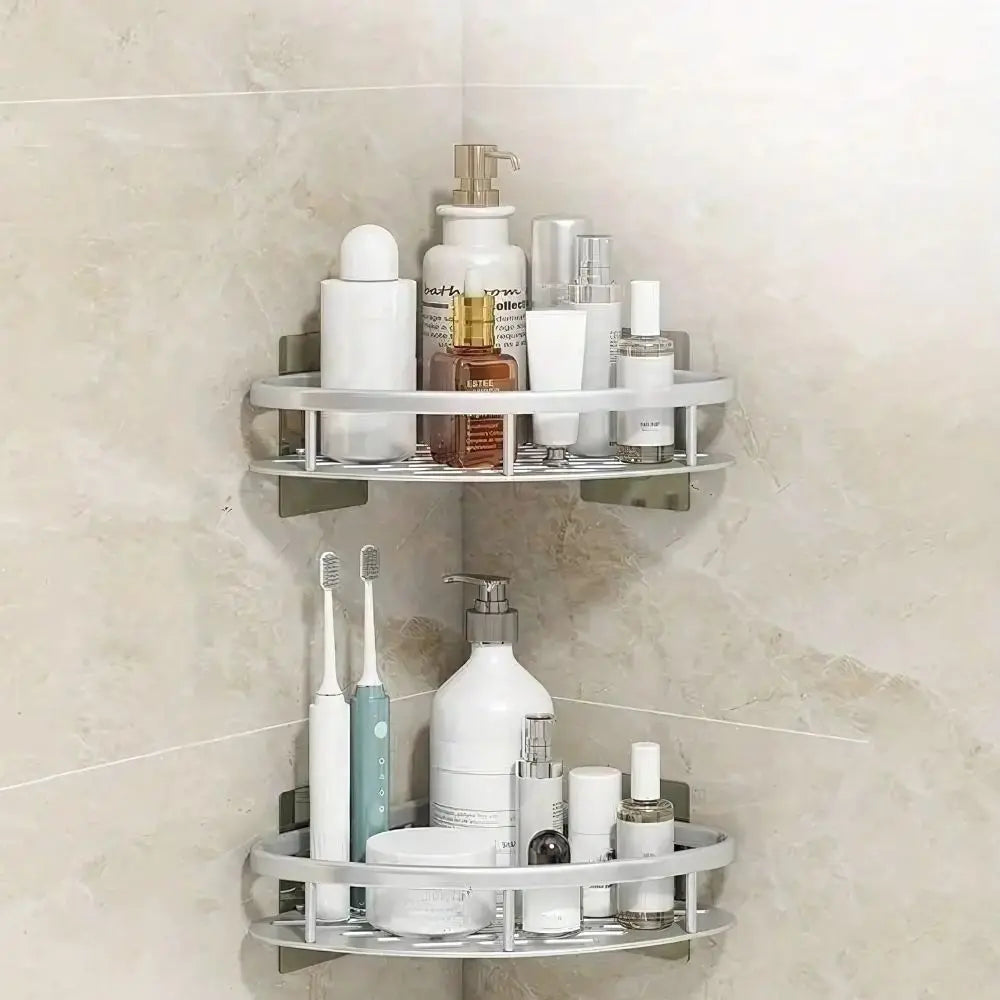 Eck-Duschregal – Bohrloses Aluminium-Wandregal für Bad & Dusche product image 8