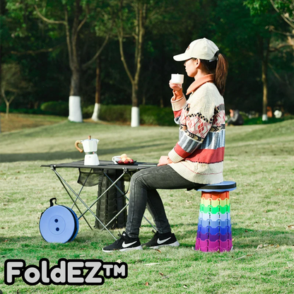 FoldEZ™ – Tragbarer Teleskop-Hocker für flexible und bequeme Sitzpausen [50 % Rabatt]
