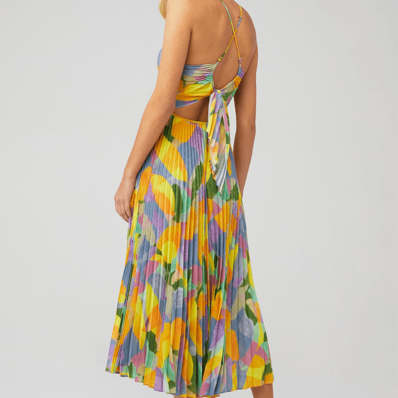 Avadora | Plissiertes Maxikleid Damen