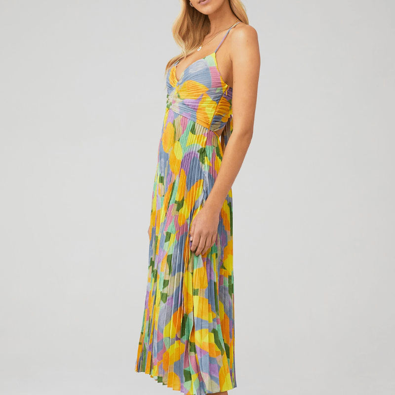 Avadora | Plissiertes Maxikleid Damen