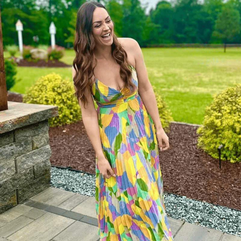 Avadora | Plissiertes Maxikleid Damen