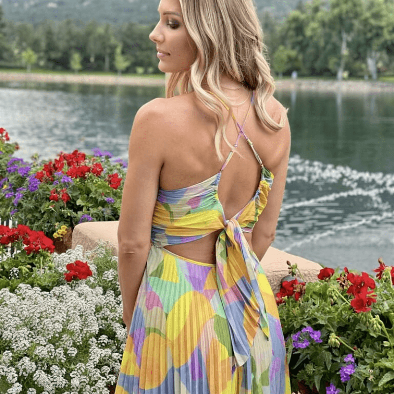 Avadora | Plissiertes Maxikleid Damen