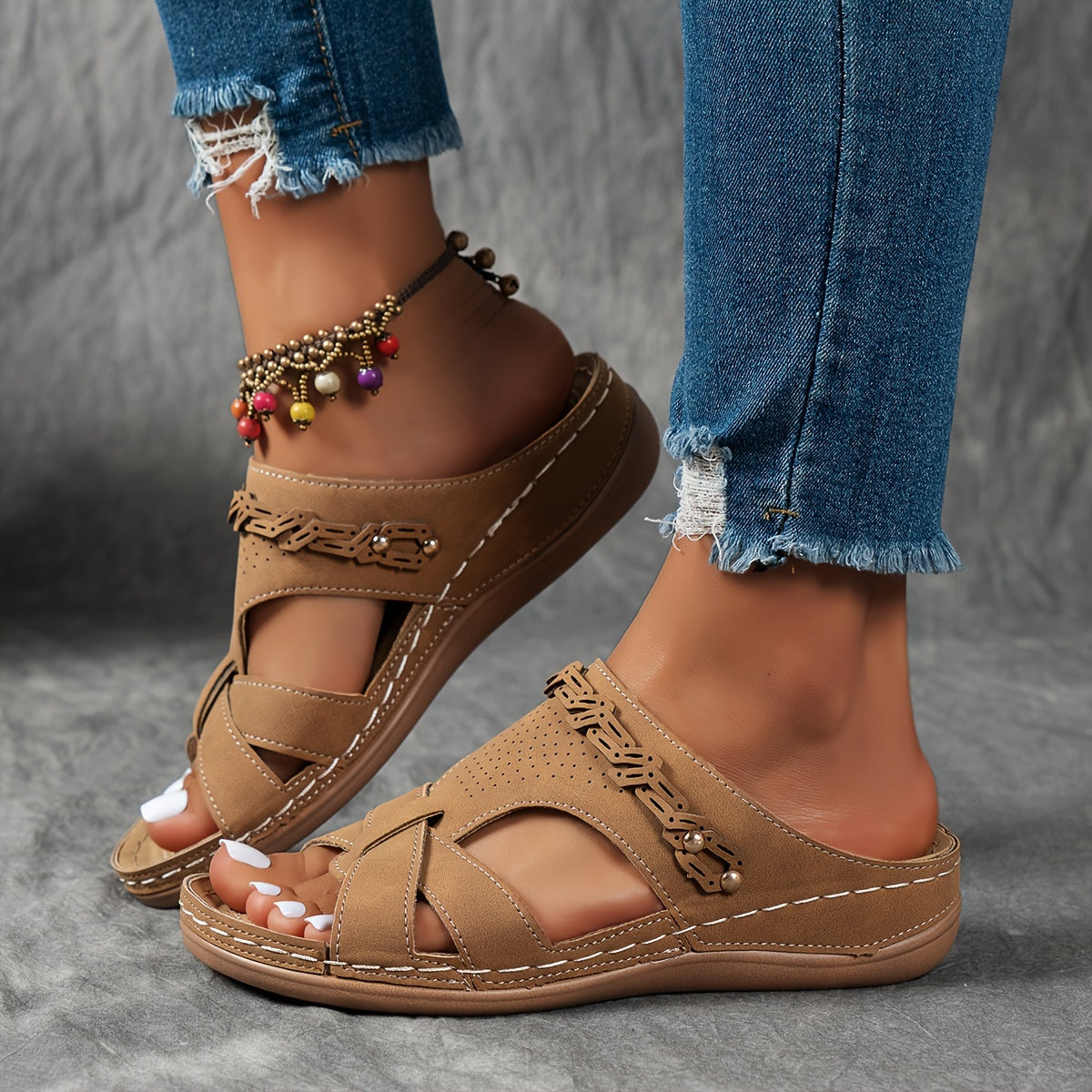 Faressa | Atmungsaktive Sommer-Plattform-Sandalen