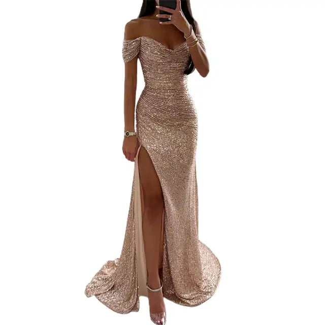 Beauden | Elegantes Abendkleid mit V-Ausschnitt