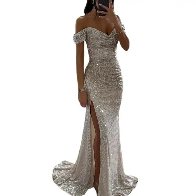 Beauden | Elegantes Abendkleid mit V-Ausschnitt