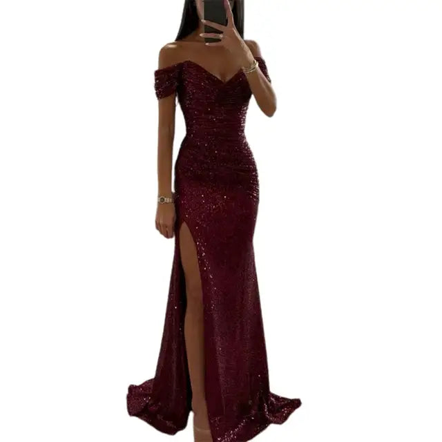 Beauden | Elegantes Abendkleid mit V-Ausschnitt
