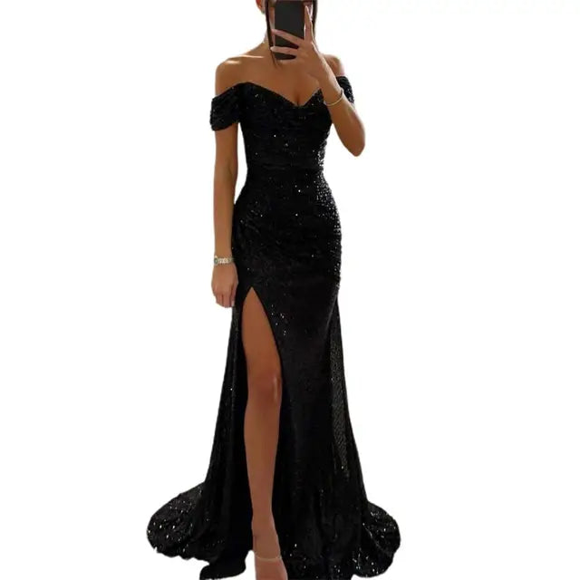 Beauden | Elegantes Abendkleid mit V-Ausschnitt
