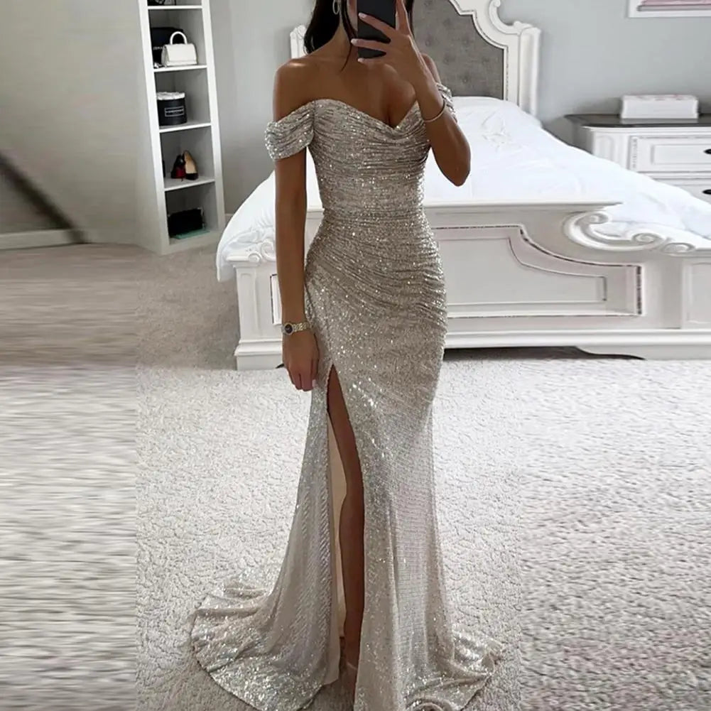Beauden | Elegantes Abendkleid mit V-Ausschnitt