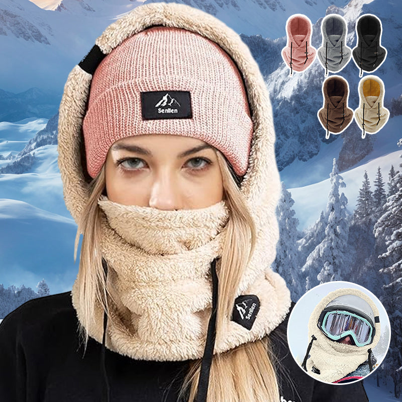 SkiMask™ – Skimaske mit kuscheliger Sherpa-Kapuze für besonders warme Wintertage [50% Rabatt]