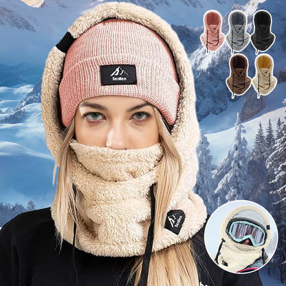 SkiMask™ – Skimaske mit kuscheliger Sherpa-Kapuze für besonders warme Wintertage [50% Rabatt]