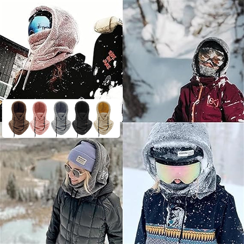 SkiMask™ – Skimaske mit kuscheliger Sherpa-Kapuze für besonders warme Wintertage [50% Rabatt]
