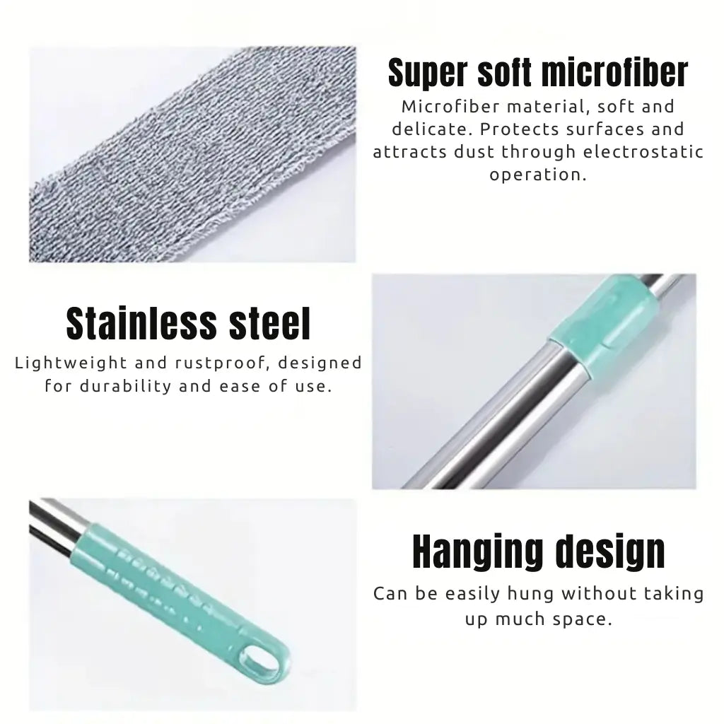 Flexibler Mikrofaser-Staubwedel mit ausziehbarem Stiel – Kommt unter Möbel product image 3
