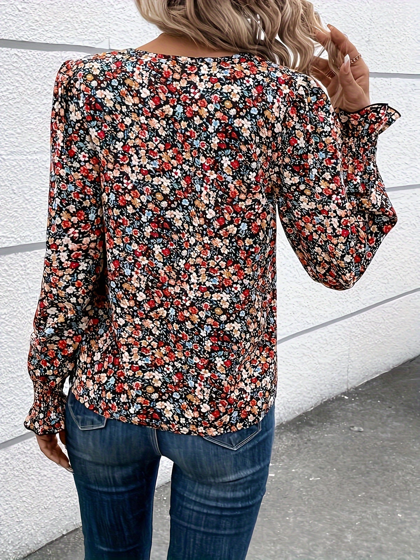 Lisel | Elegante Blumenbluse Damen