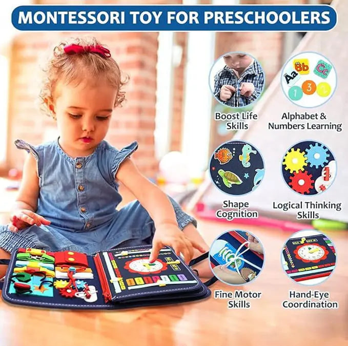 Fühlspiel Brett – Montessori Beschäftigungsspielzeug für die motorische Entwicklung von Kindern product image 3