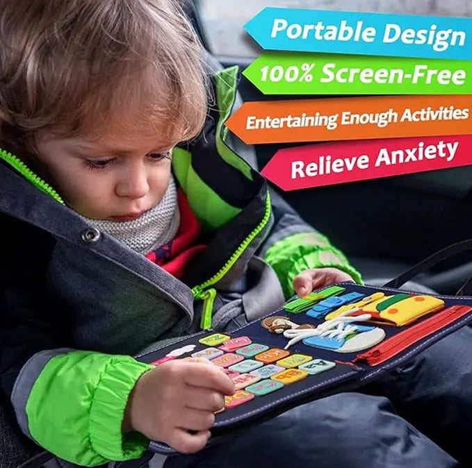 Fühlspiel Brett – Montessori Beschäftigungsspielzeug für die motorische Entwicklung von Kindern product image 4
