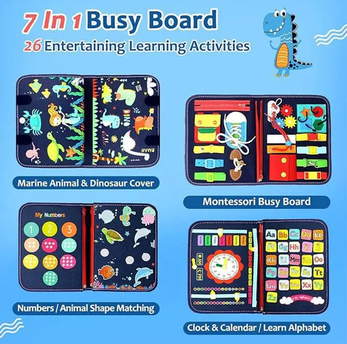 Fühlspiel Brett – Montessori Beschäftigungsspielzeug für die motorische Entwicklung von Kindern product image 5