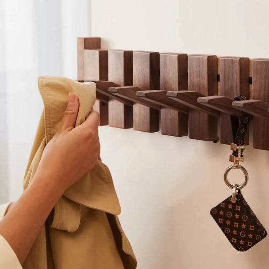 Garderobe™ – 8 klappbare Designer-Haken für stilvollen Eingangsbereich & praktischen Stauraum [50 % Rabatt]