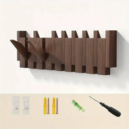 Garderobe™ – 8 klappbare Designer-Haken für stilvollen Eingangsbereich & praktischen Stauraum [50 % Rabatt]