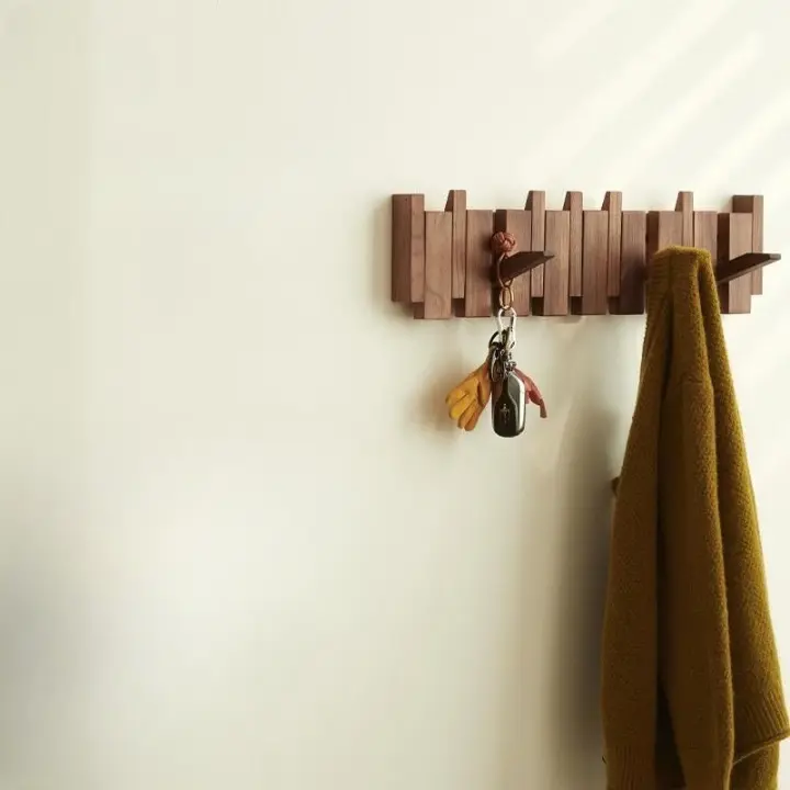 Garderobe™ – 8 klappbare Designer-Haken für stilvollen Eingangsbereich & praktischen Stauraum [50 % Rabatt]