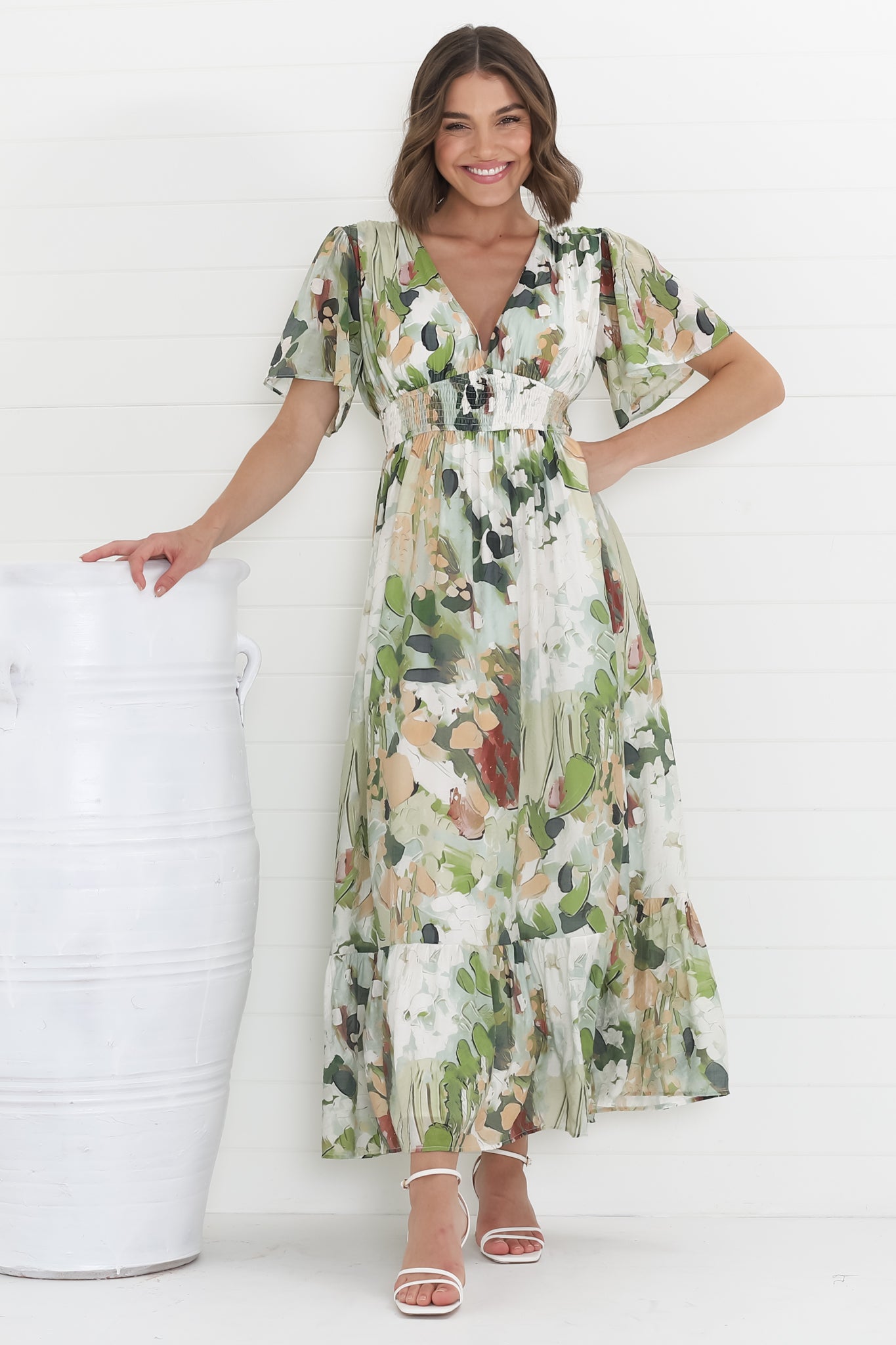 Celosia | Maxikleid mit Boho-Print