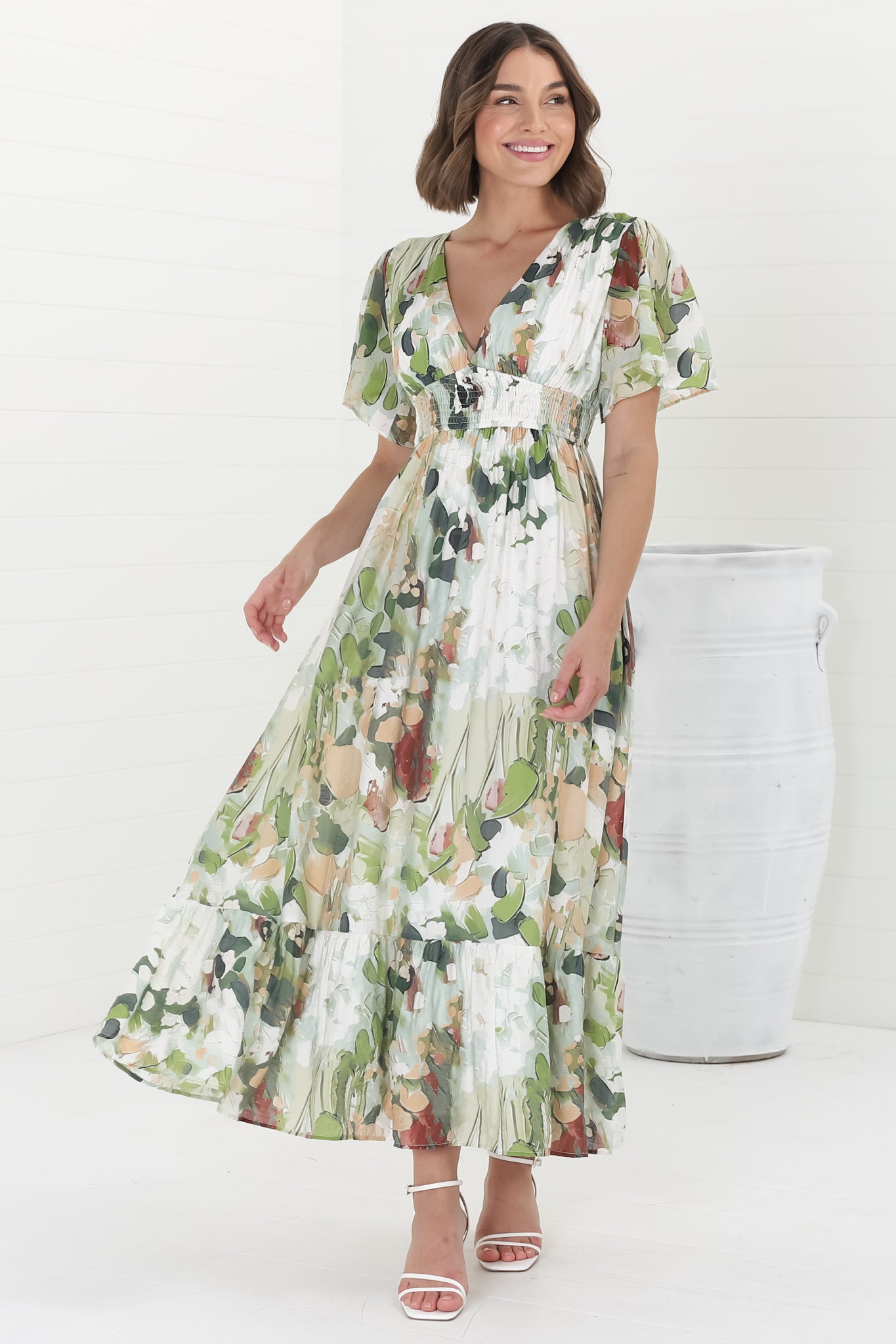 Celosia | Maxikleid mit Boho-Print