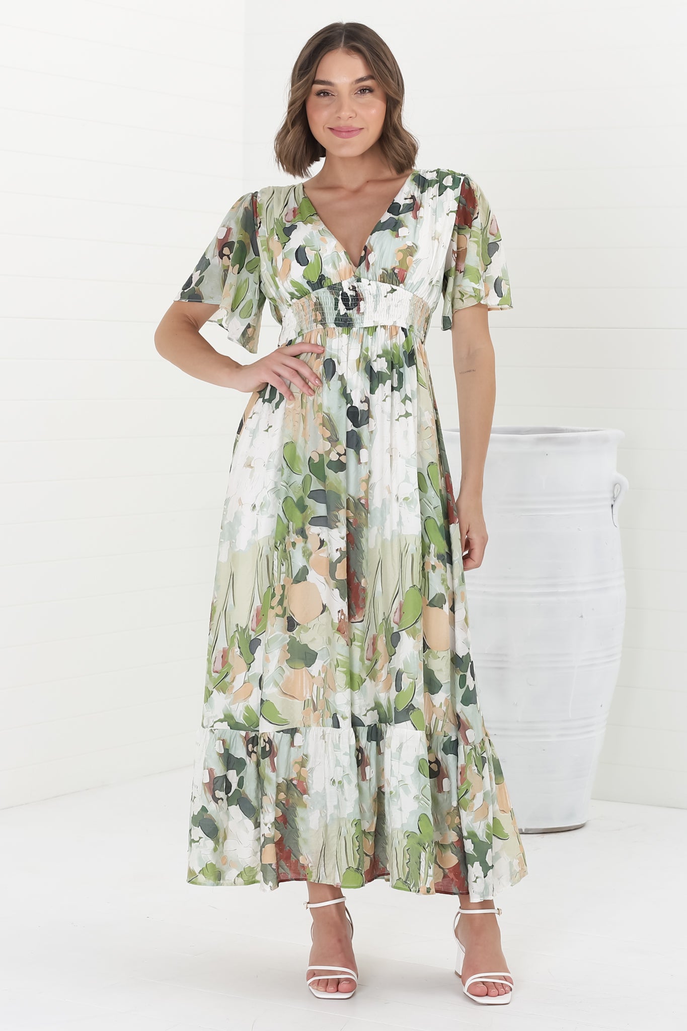 Celosia | Maxikleid mit Boho-Print