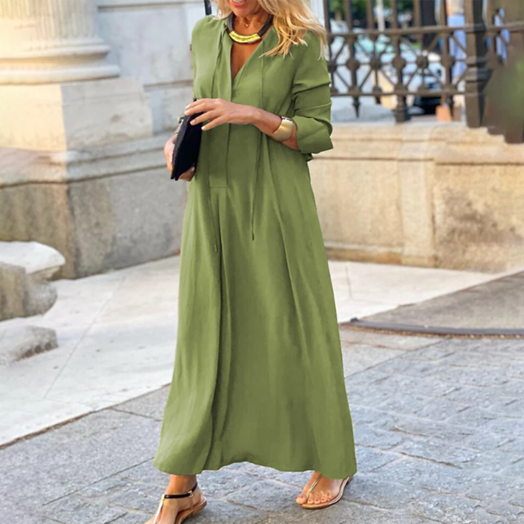Aanika | Lockeres und bequemes langes Kleid