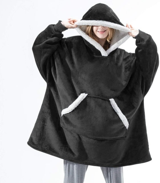 Sable | Sweatshirt-Decke mit Kapuze in Übergröße