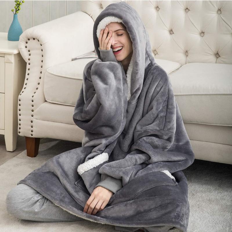 Sable | Sweatshirt-Decke mit Kapuze in Übergröße