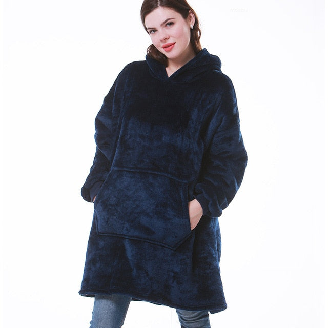 Sable | Sweatshirt-Decke mit Kapuze in Übergröße