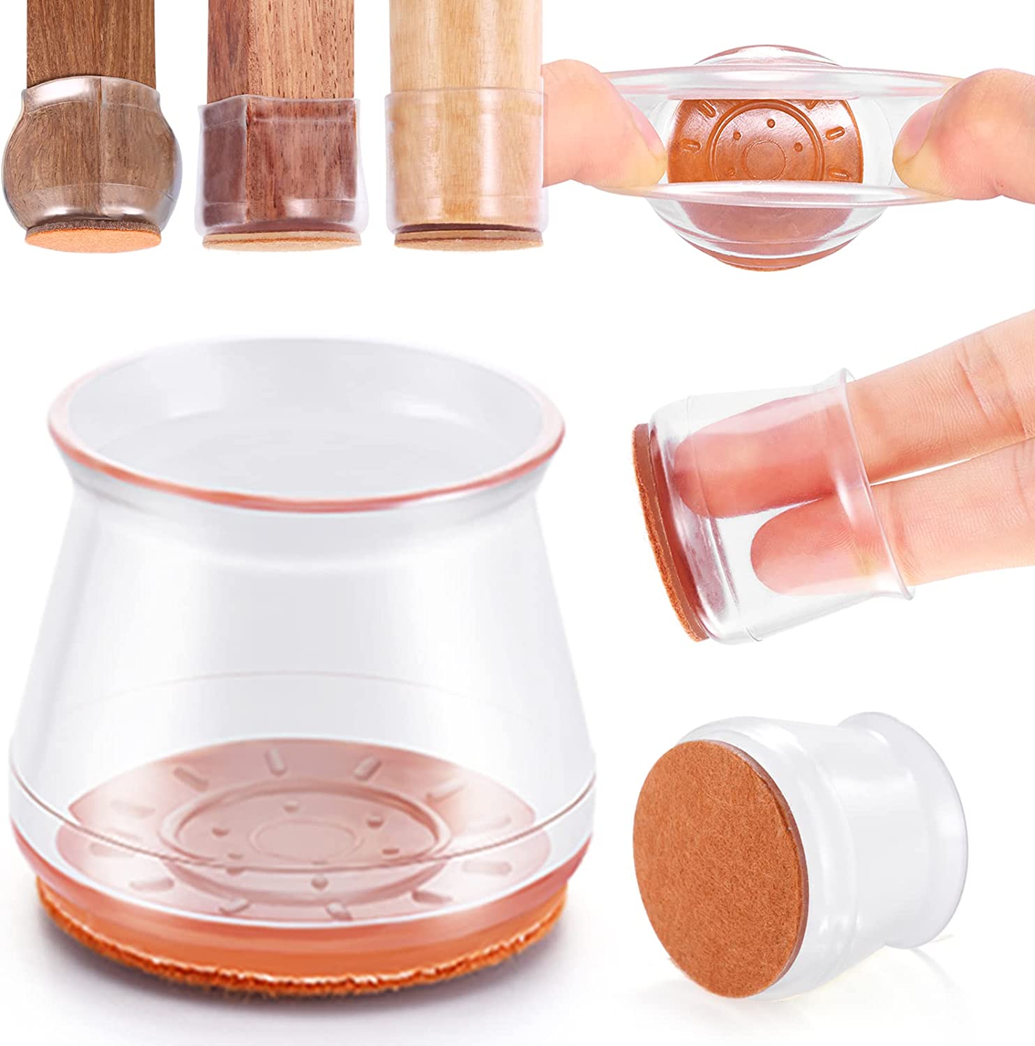 Möbelgleiter Silikon für Bodenschutz und Geräuschreduzierung product image 1