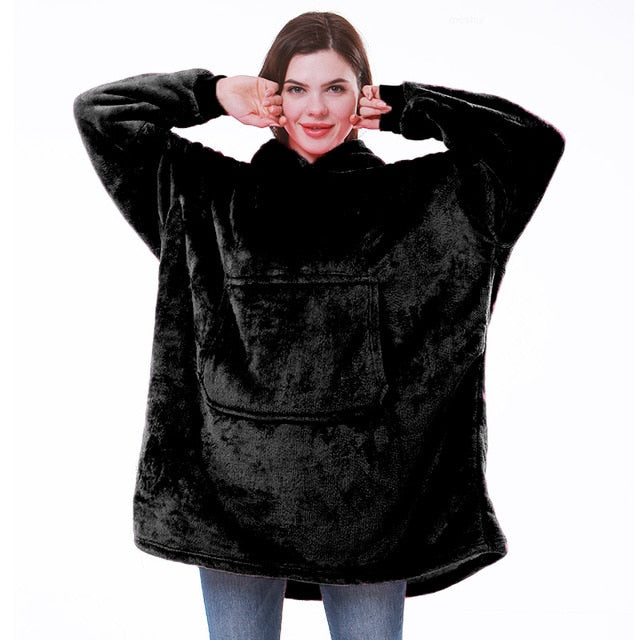 Sable | Sweatshirt-Decke mit Kapuze in Übergröße